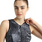 Speedo Allover Printed Closedback Female Swimdress With Boyleg