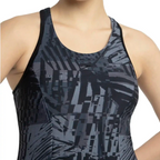 Speedo Allover Printed Swimdress With Boyleg Female Swimming Costume
