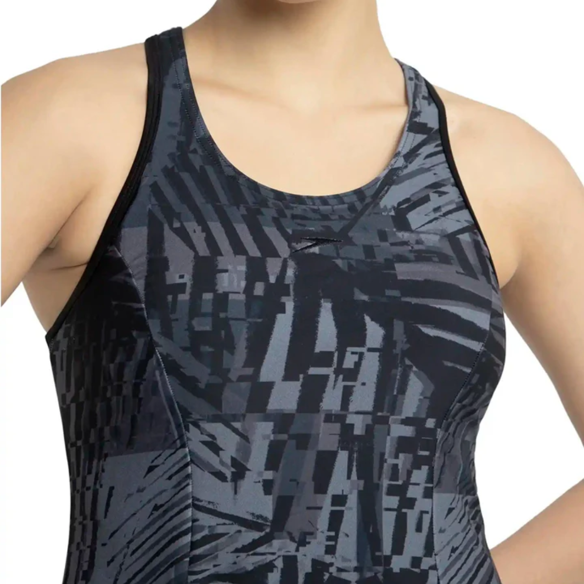 Speedo Allover Printed Swimdress With Boyleg Female Swimming Costume