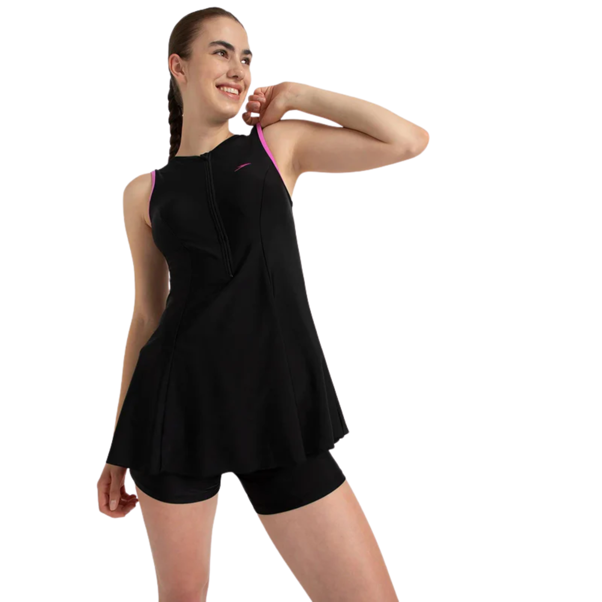 Speedo Closedback Swimdress With Boyleg Female Swimming Costume