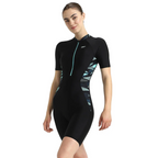 Speedo End Essential Splice Print Closedback Kneesuit Female Swimming Costume