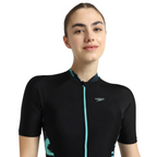Speedo End Essential Splice Print Closedback Kneesuit Female Swimming Costume