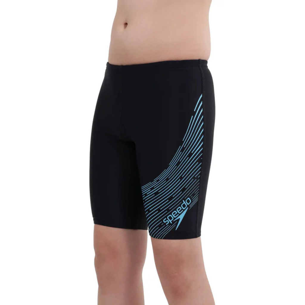 Speedo JM Medley Logo Jammer Boys Swimming Costume
