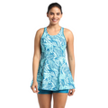 Speedo Allover Printed Swimdress With Boyleg Female Swimming Costume