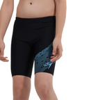 Speedo JM Medley Logo Jammer Boys Swimming Costume