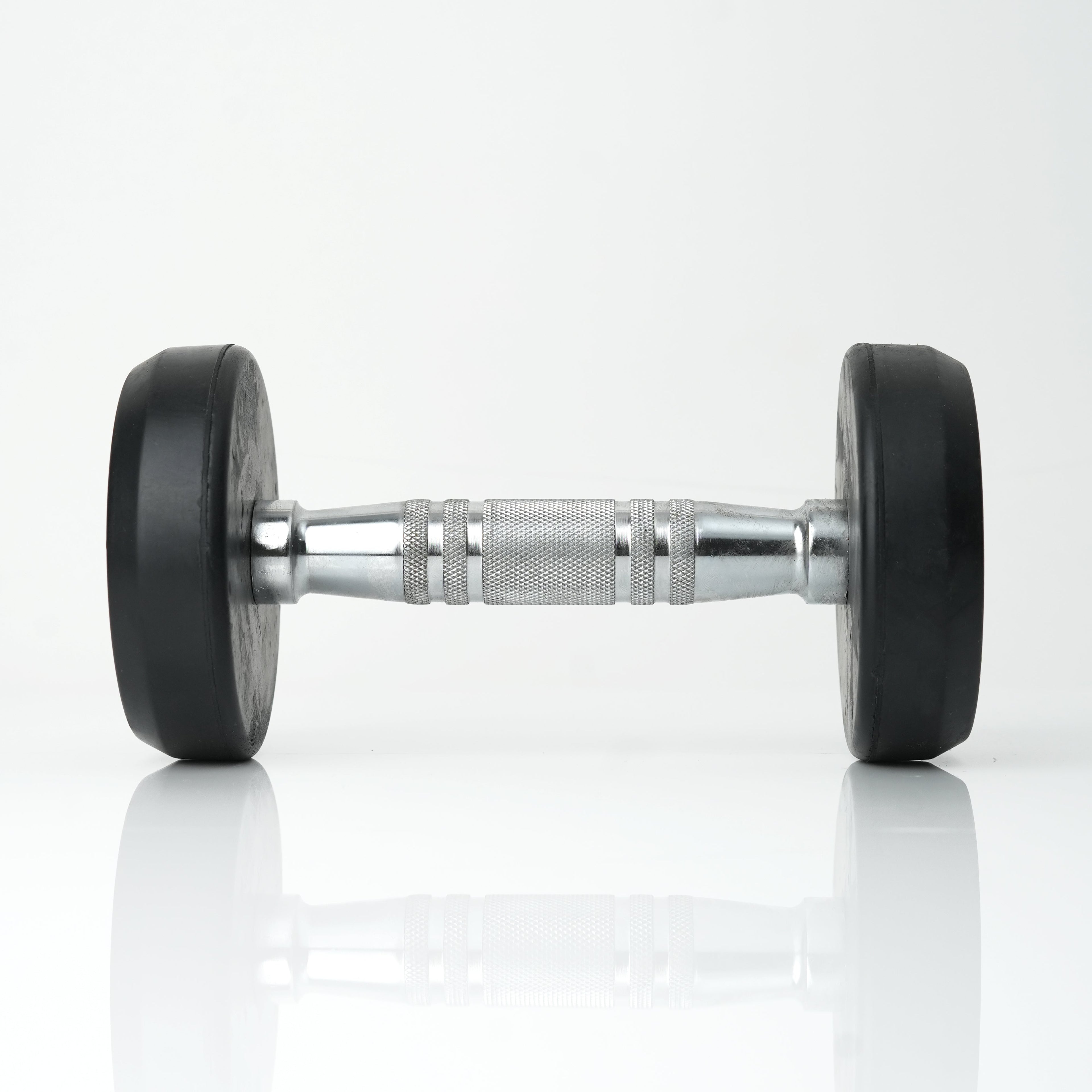 Puls8 Round Rubber Coated Dumbbell (SINGLE DUBMELL)