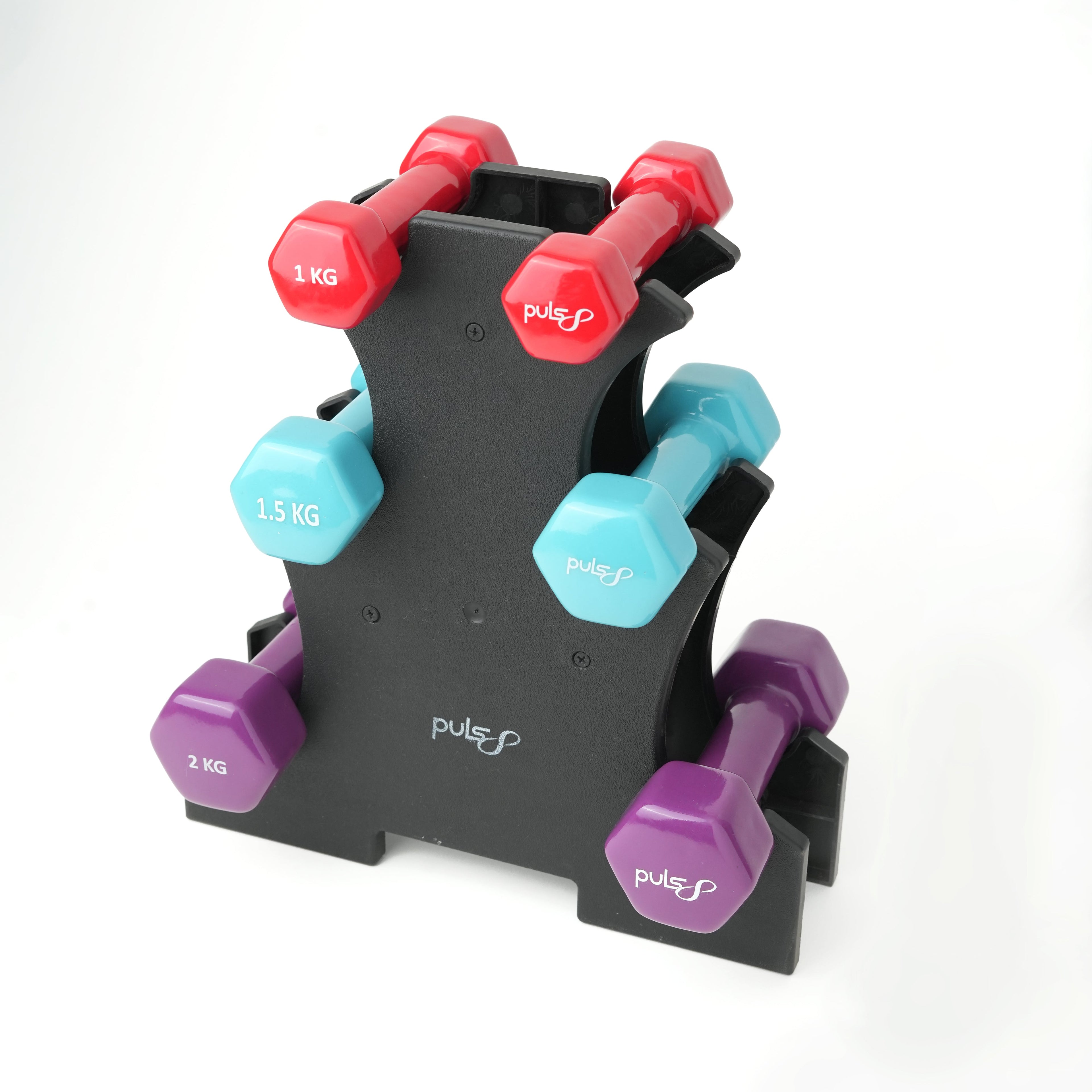 Puls8Vertical Tree PVC Dumbbell Stand