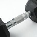 Puls8 Hex Rubber Coated Dumbbell (Single Dumbell)