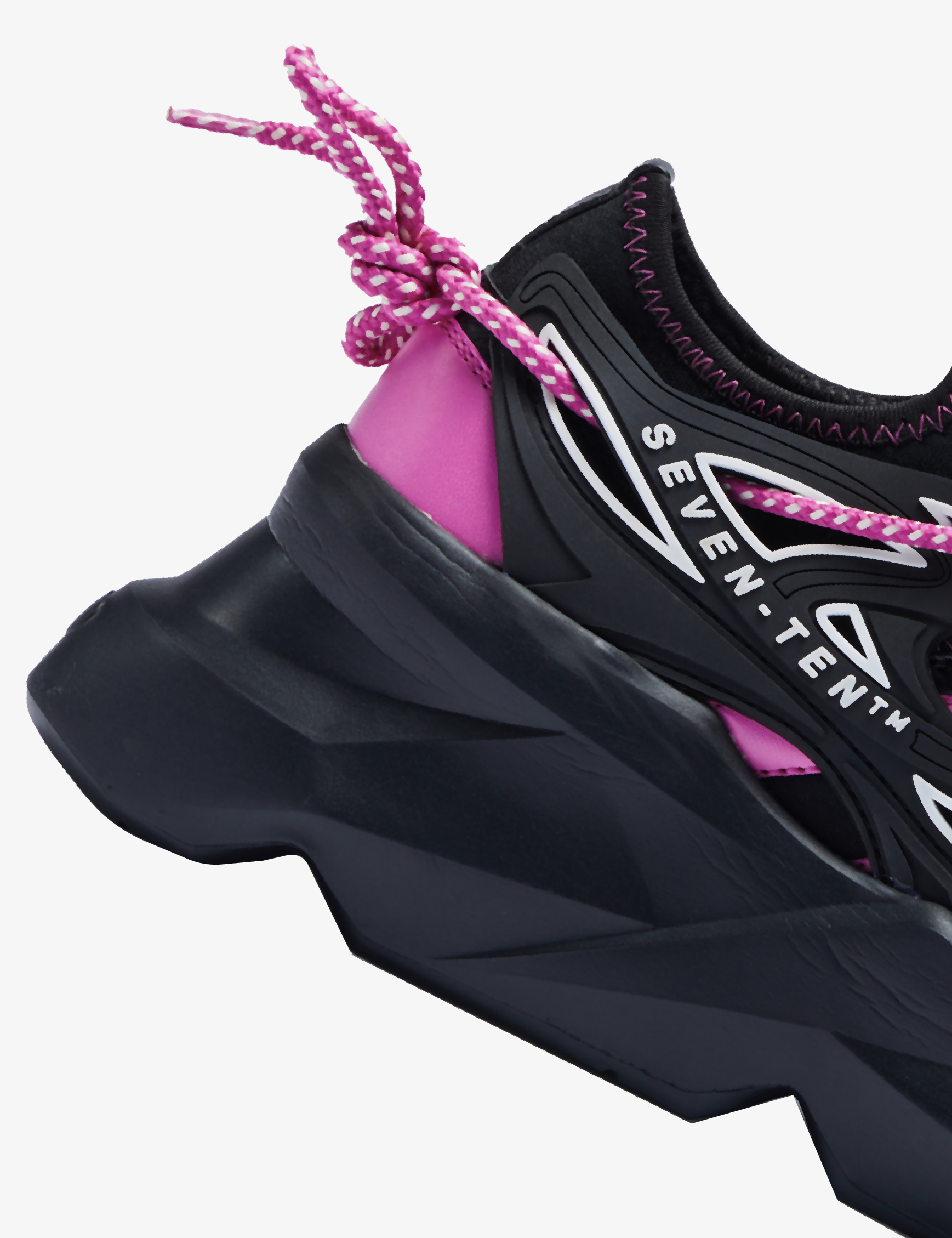 743 Flamink Pink & Black Chunky Sneakers