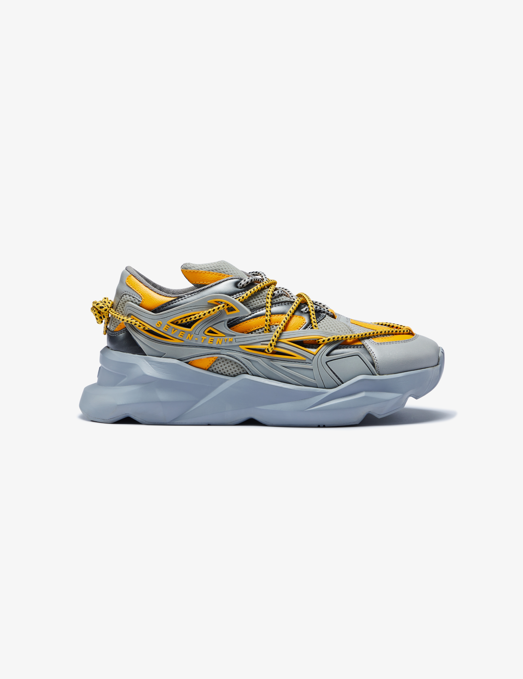 742 Canary Yellow Low-Top Chunky Sneakers - The Grand Sale