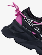 743 Flamink Pink & Black Chunky Sneakers
