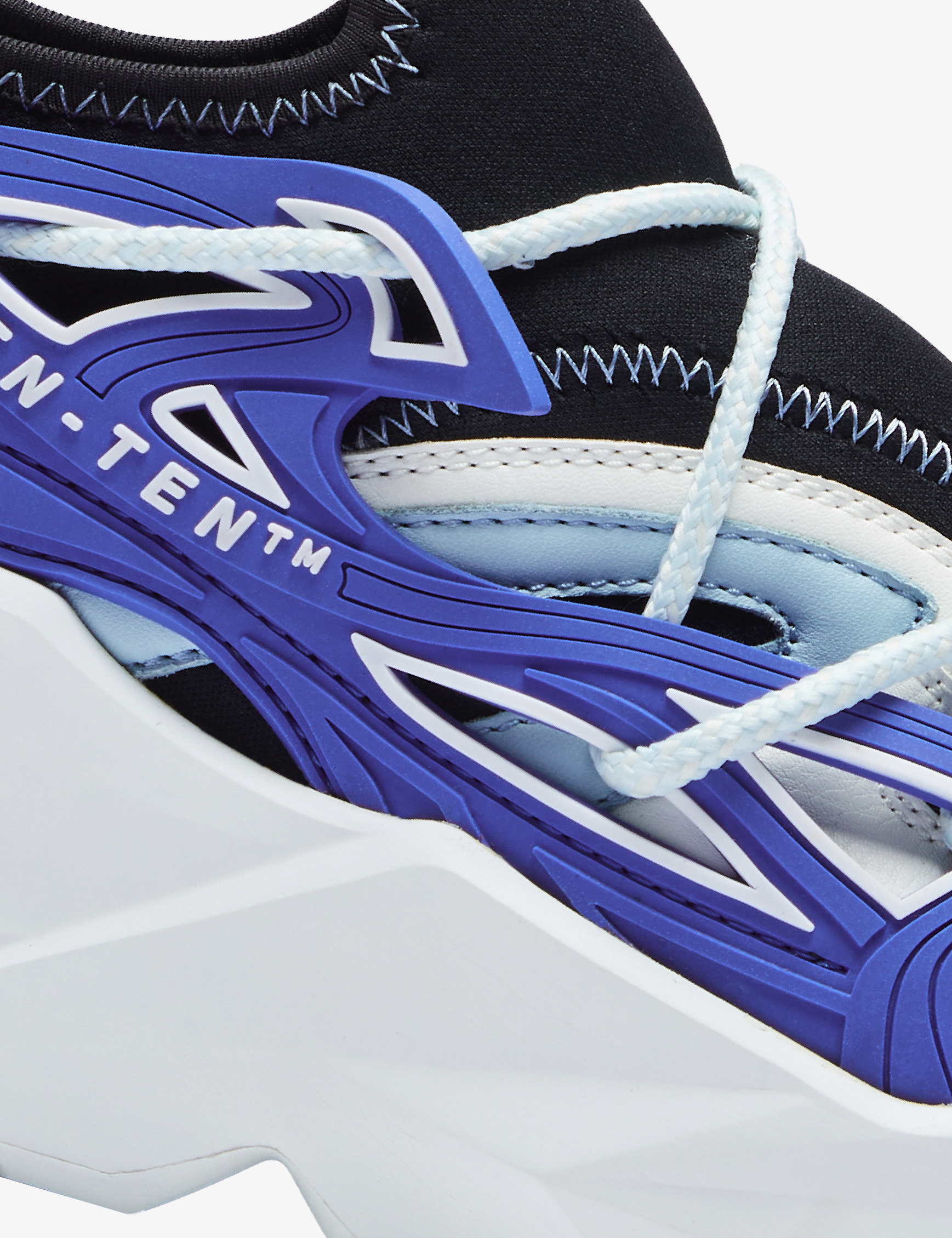 743 Hydra Blue & White Chunky Sneakers - The Grand Sale