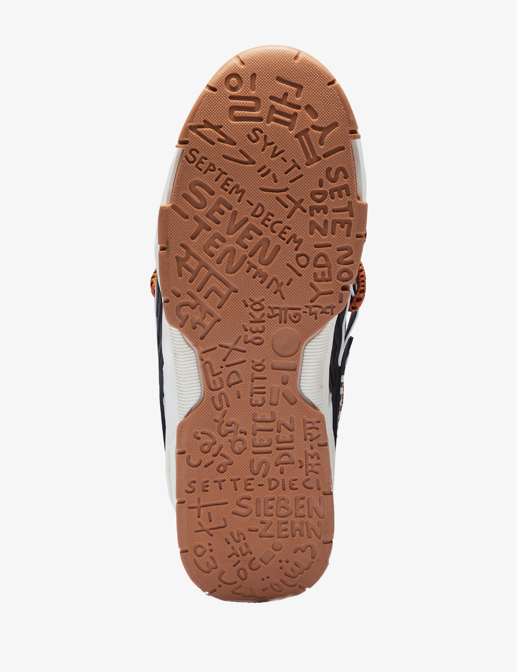 739 Orange Puffin High-Top Sneakers