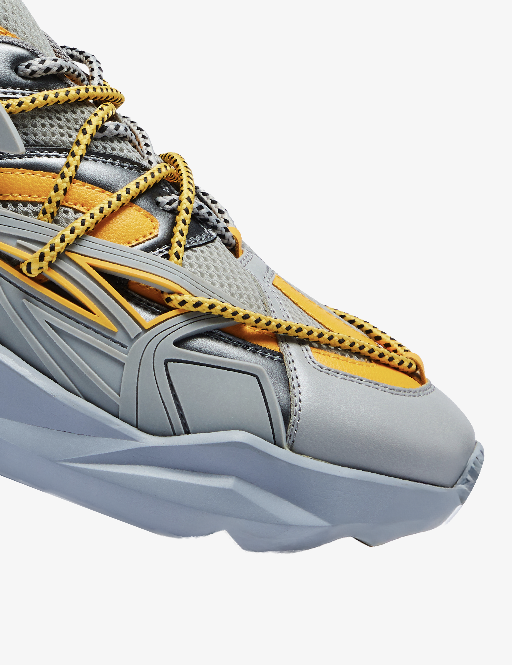 742 Canary Yellow Low-Top Chunky Sneakers - The Grand Sale