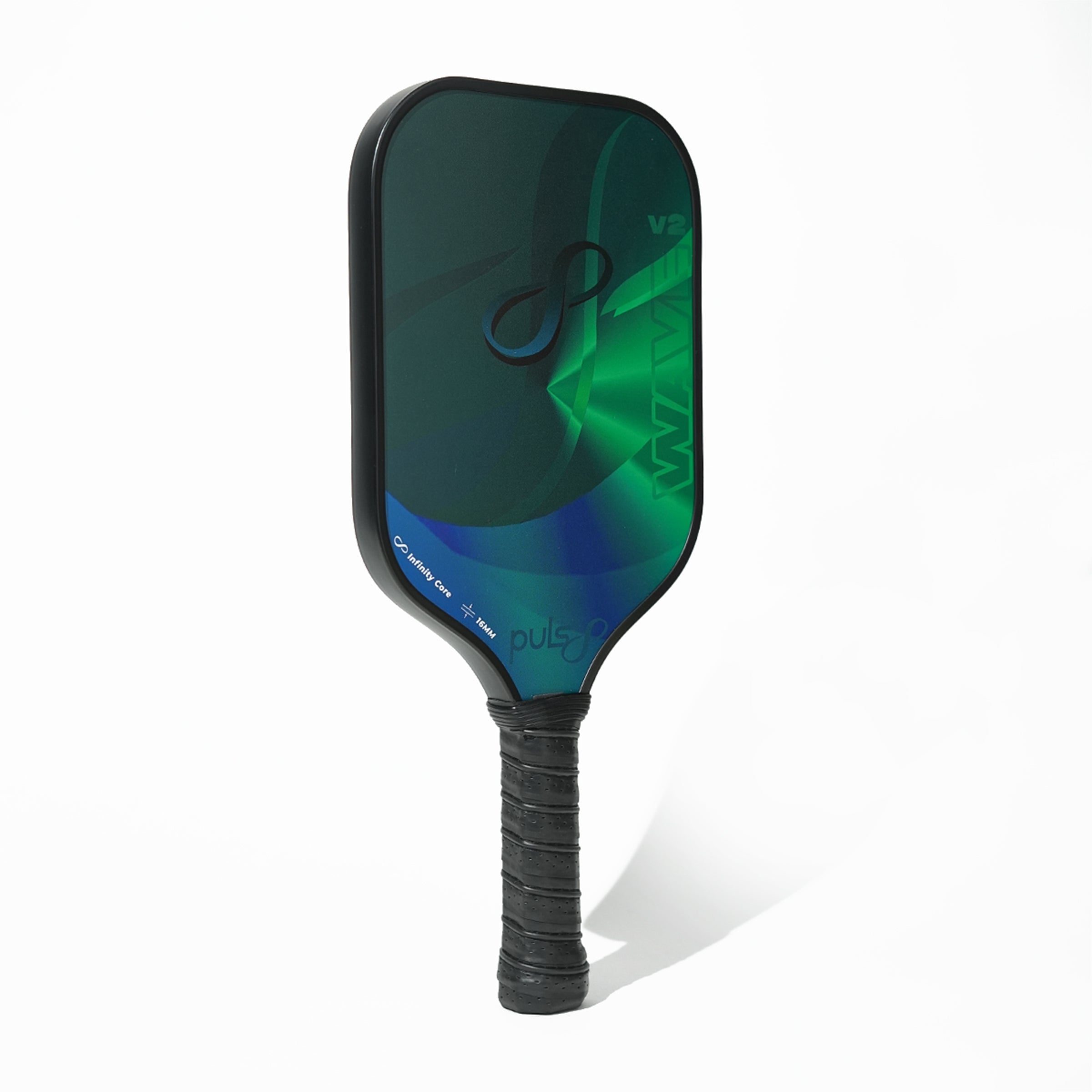 Puls8 Wave V2 Northern Lights Pickleball Paddle Set (2 Paddles + 3 Balls + Net)