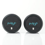 Puls8 Round Rubber Coated Dumbbell (SINGLE DUBMELL)