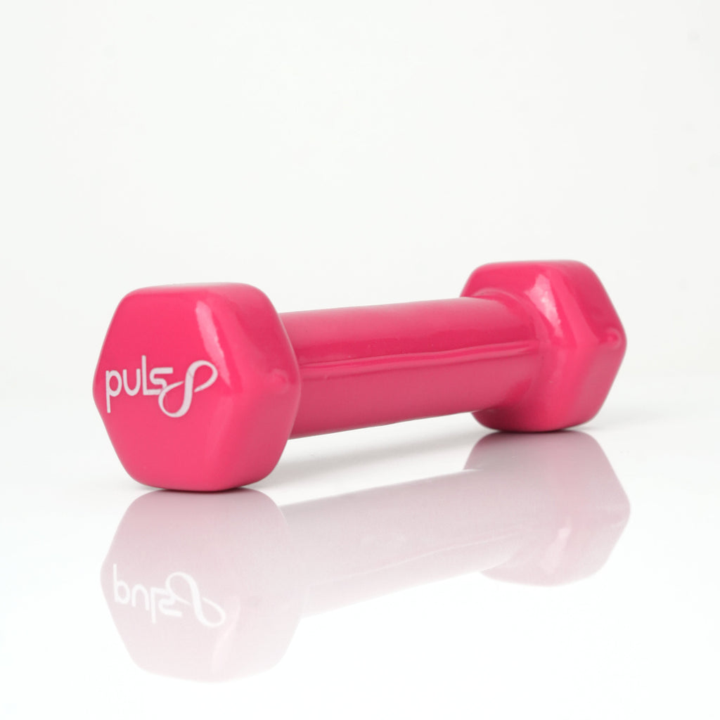 Puls8 Vinyl Hex Dumbbell (Single Dumbbell)