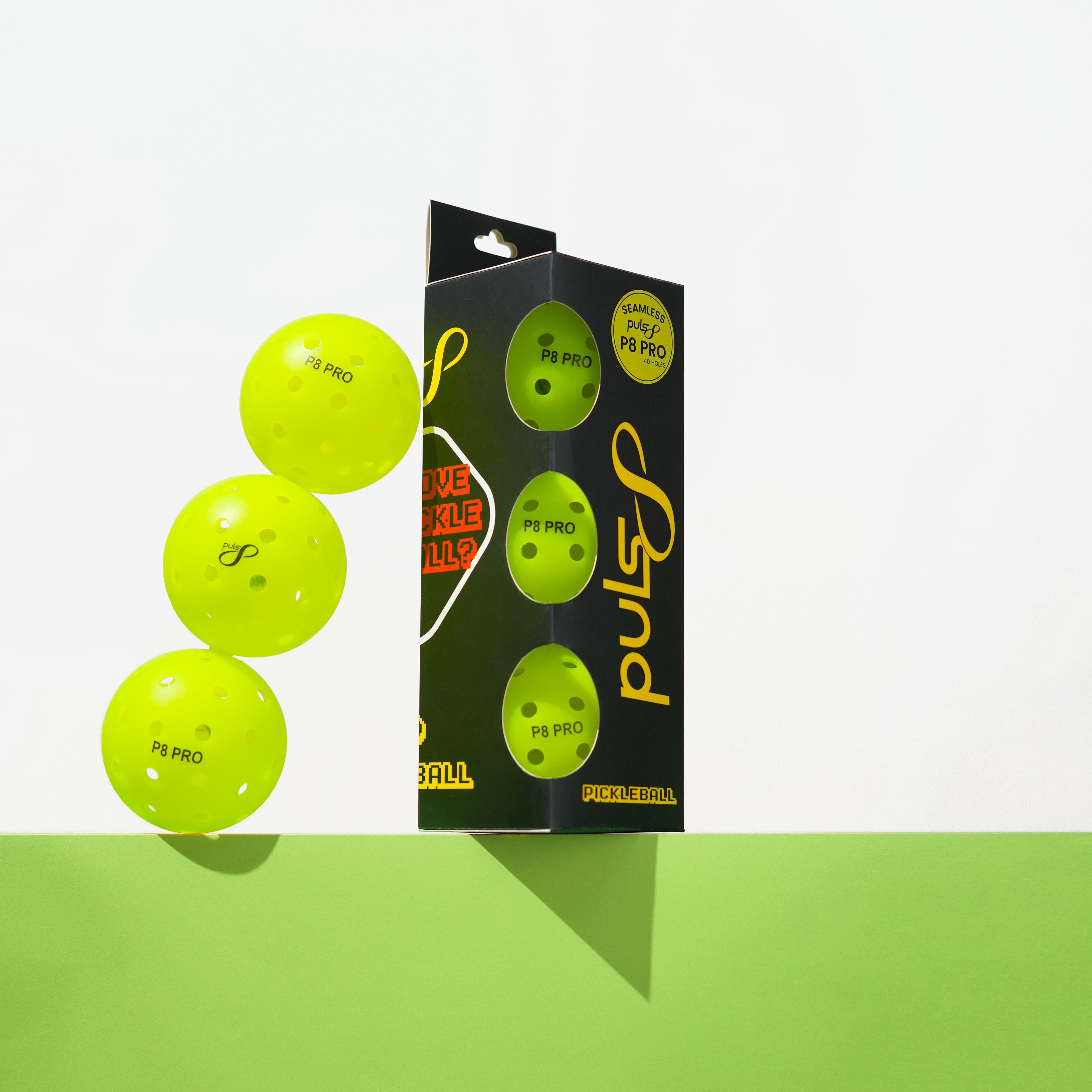 Puls8 Wave V2 Complete Pickleball Paddle Set (Four Paddles + Balls)