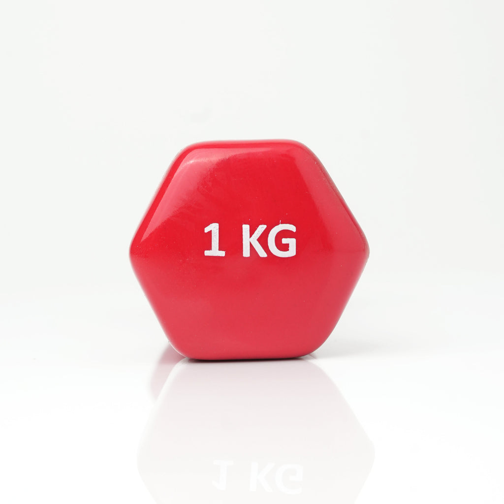 Puls8 Vinyl Hex Dumbbell (Single Dumbbell)