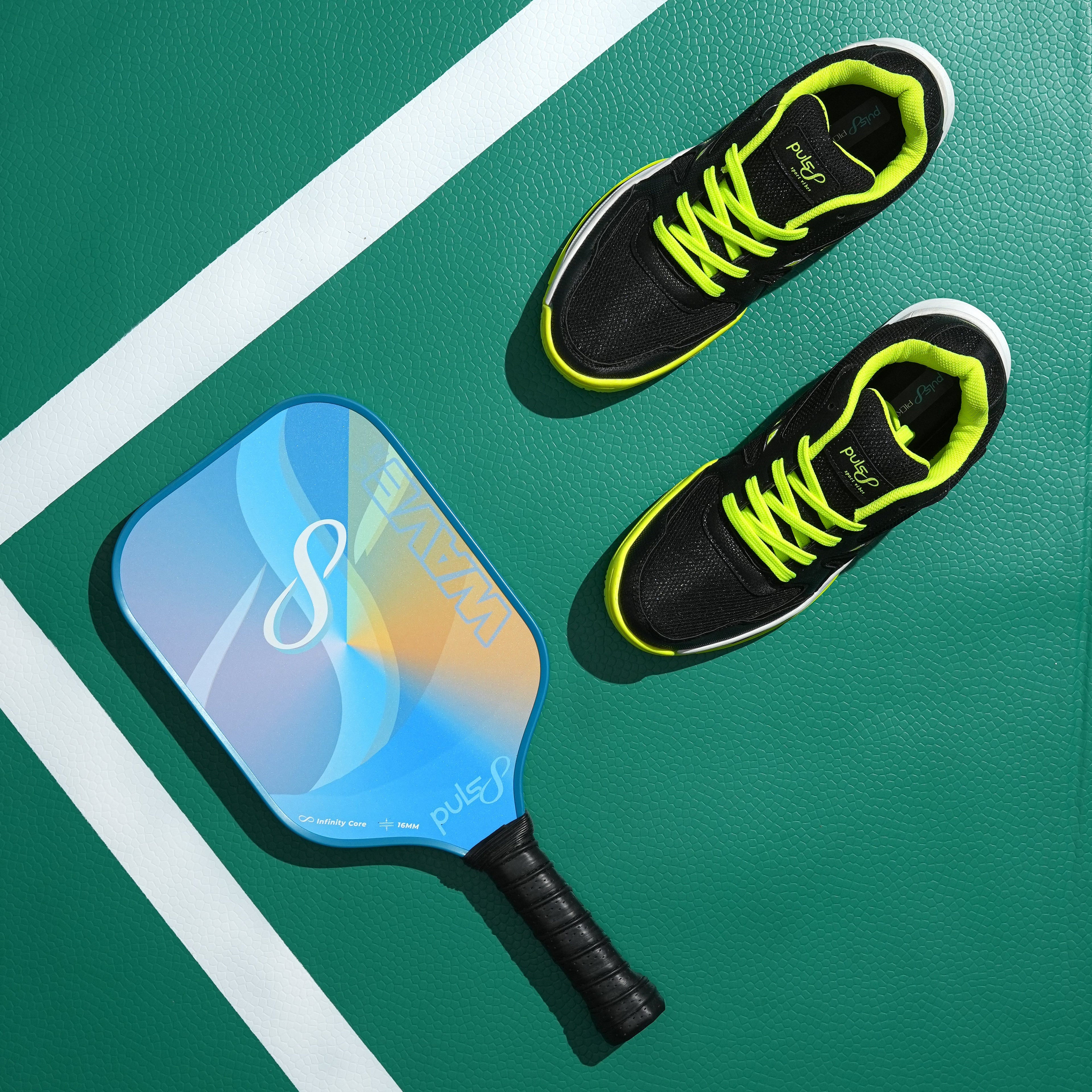 Puls8 Pickleball Essentials (1 Paddle + 1 Pair Shoes)