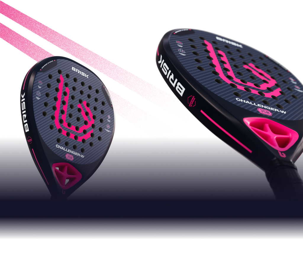 Brisk Challenger W 350 Gms Padel Racquet (Designed in Spain)