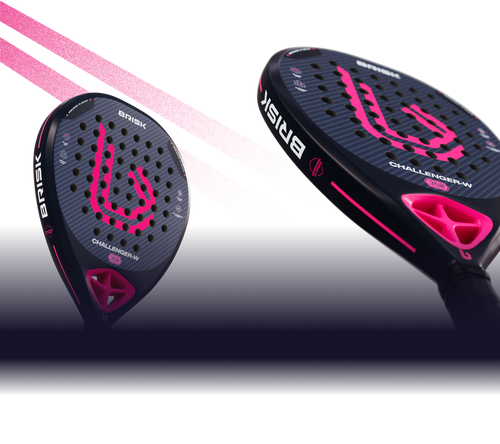 Brisk Challenger W 350 Gms Padel Racquet (Designed in Spain)