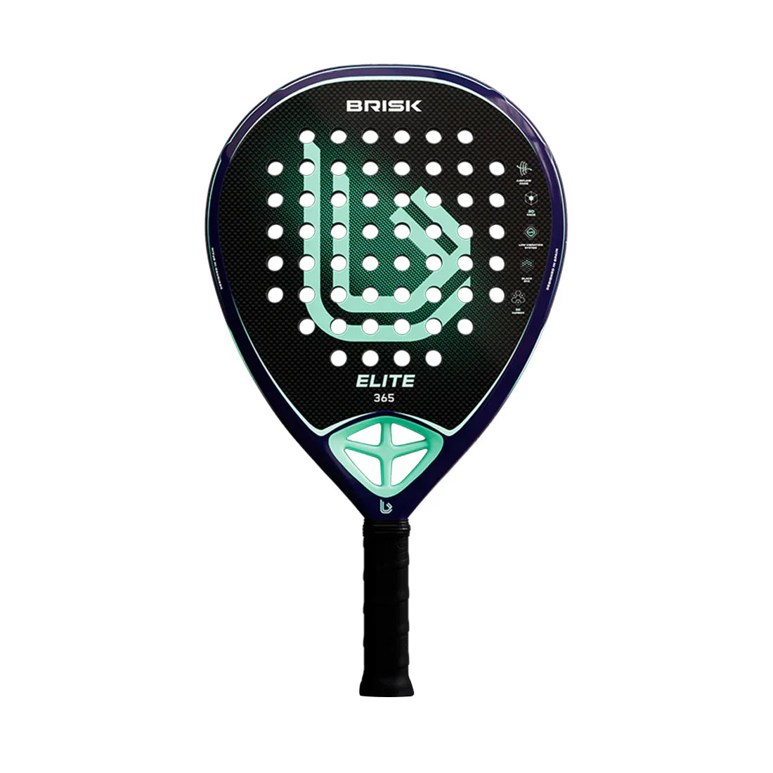 Brisk Elite 365 Gms Padel Racquet (Designed in Spain)
