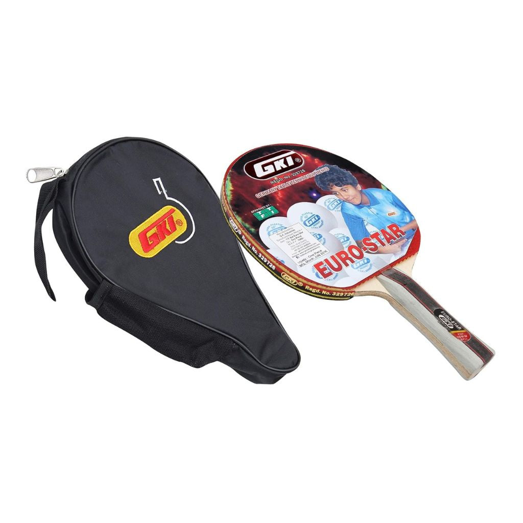 GKI Euro Star Table Tennis Bat with Cover
