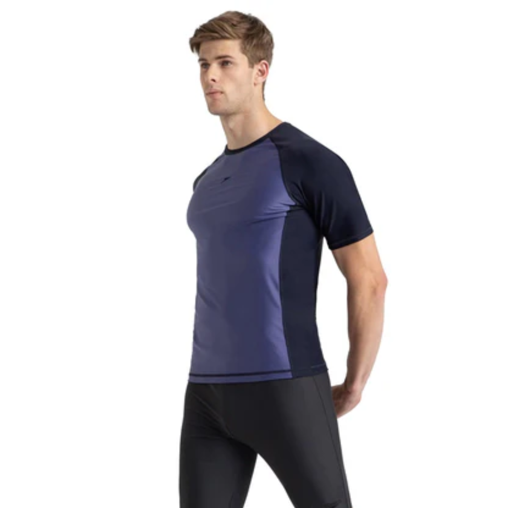 Speedo AM Short Sleeve Sun Top Swimming Costume Male
