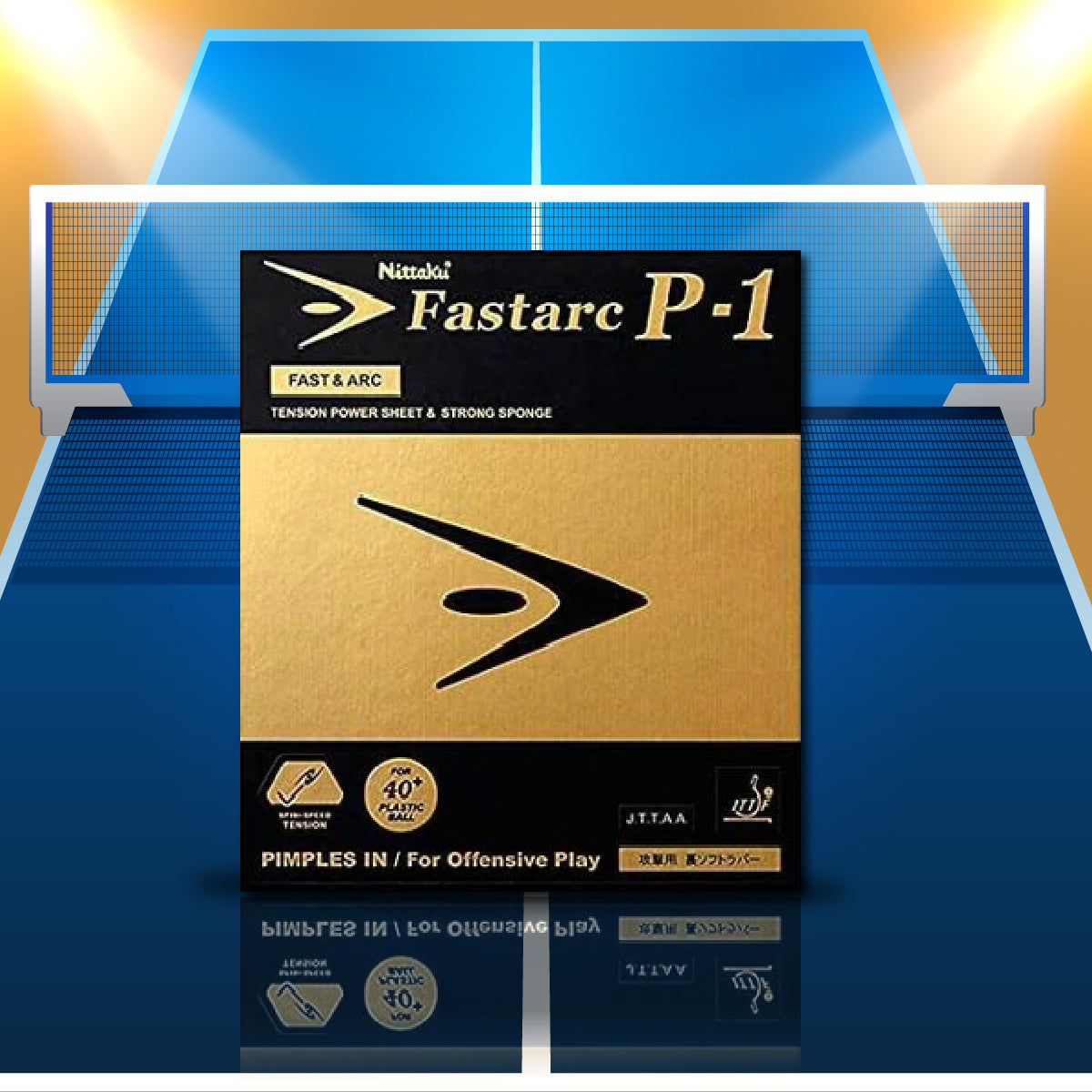Nittaku NR 8719 Fastarc P-1 Table Tennis Rubber