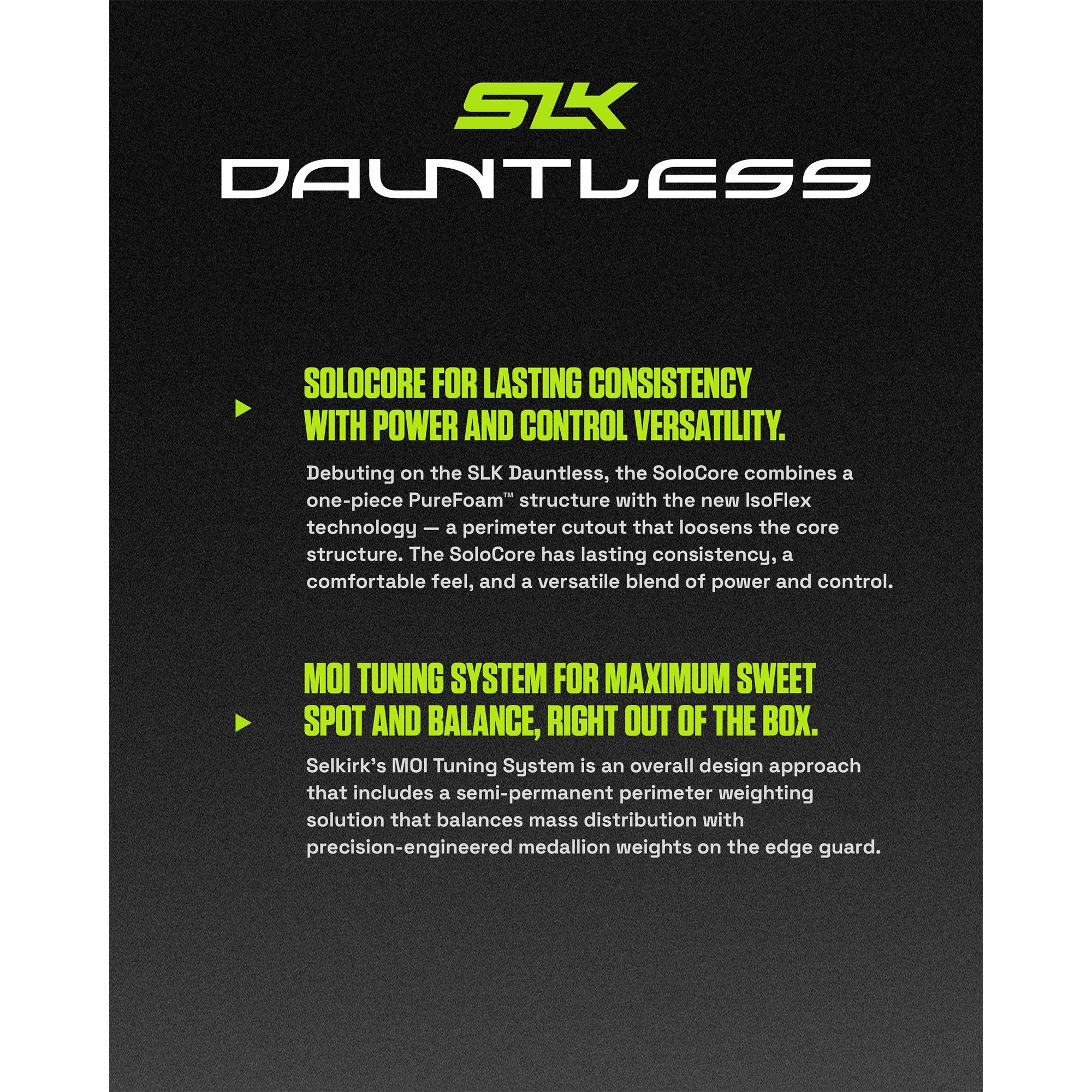 Selkirk SLK Dauntless Pickleball Paddle (Elongated)