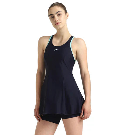 speedo End Racerback Swimdress Boyleg Swimming Costume(Female)
