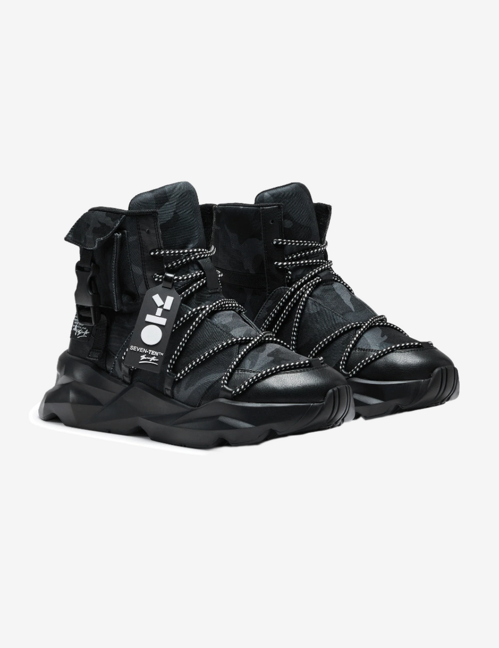 746 Ambush Black Chunky High-Top Sneakers