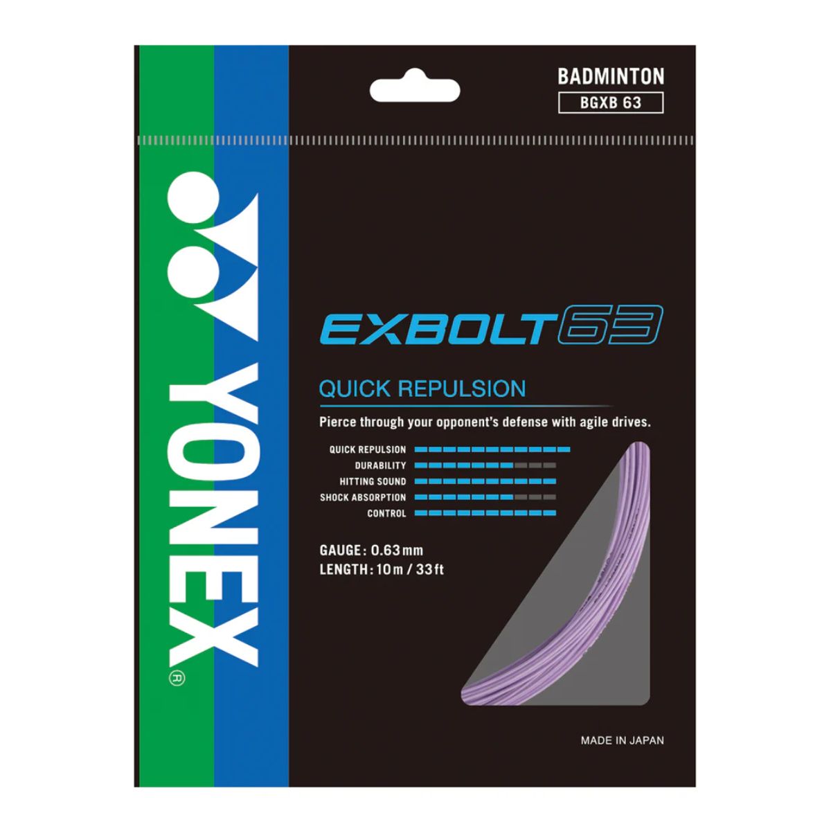 Yonex BG Exbolt 63 Badminton String