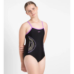 Speedo Jf Plas Plmt Thin Msbk Swimming Costume(Girls)