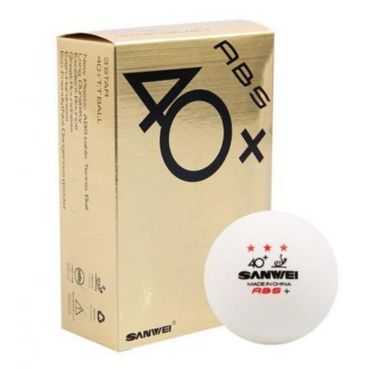 Sanwei 3 Star Abs 40+Seam Table Tennis Ball