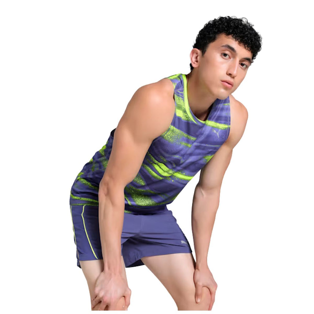 Puma Velocity All-Over Print Men's Running Tank(Polyblend)