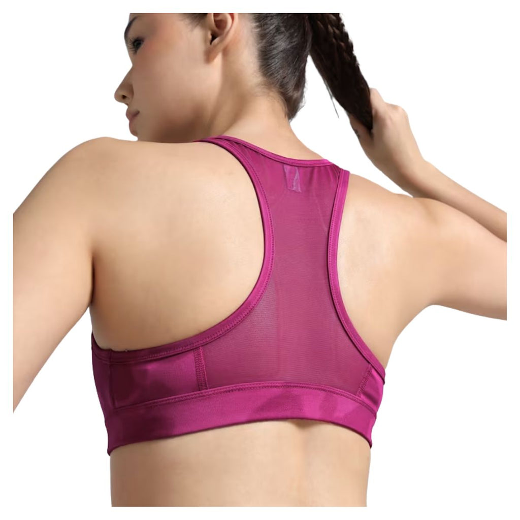Puma Women's 4 Keeps Moisture-Wicking Printed Bra