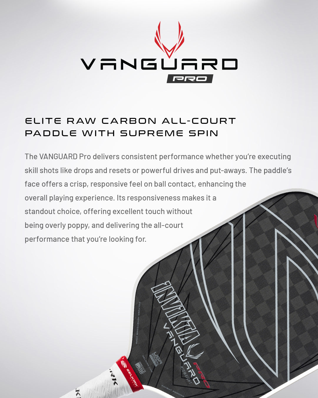 Selkirk Vanguard Pro - Invikta Pickleball Paddle