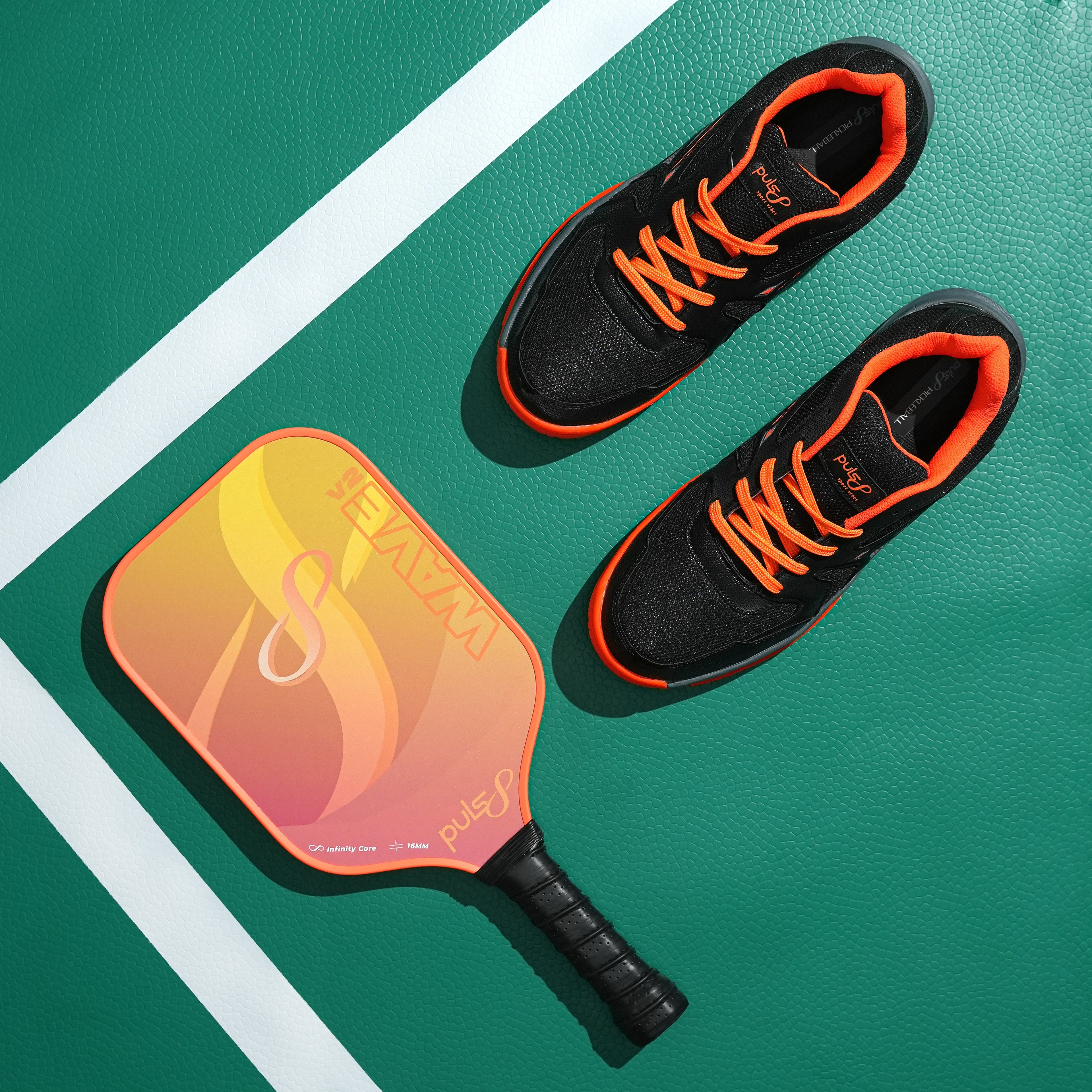 Puls8 Pickleball Essentials (1 Paddle + 1 Pair Shoes)