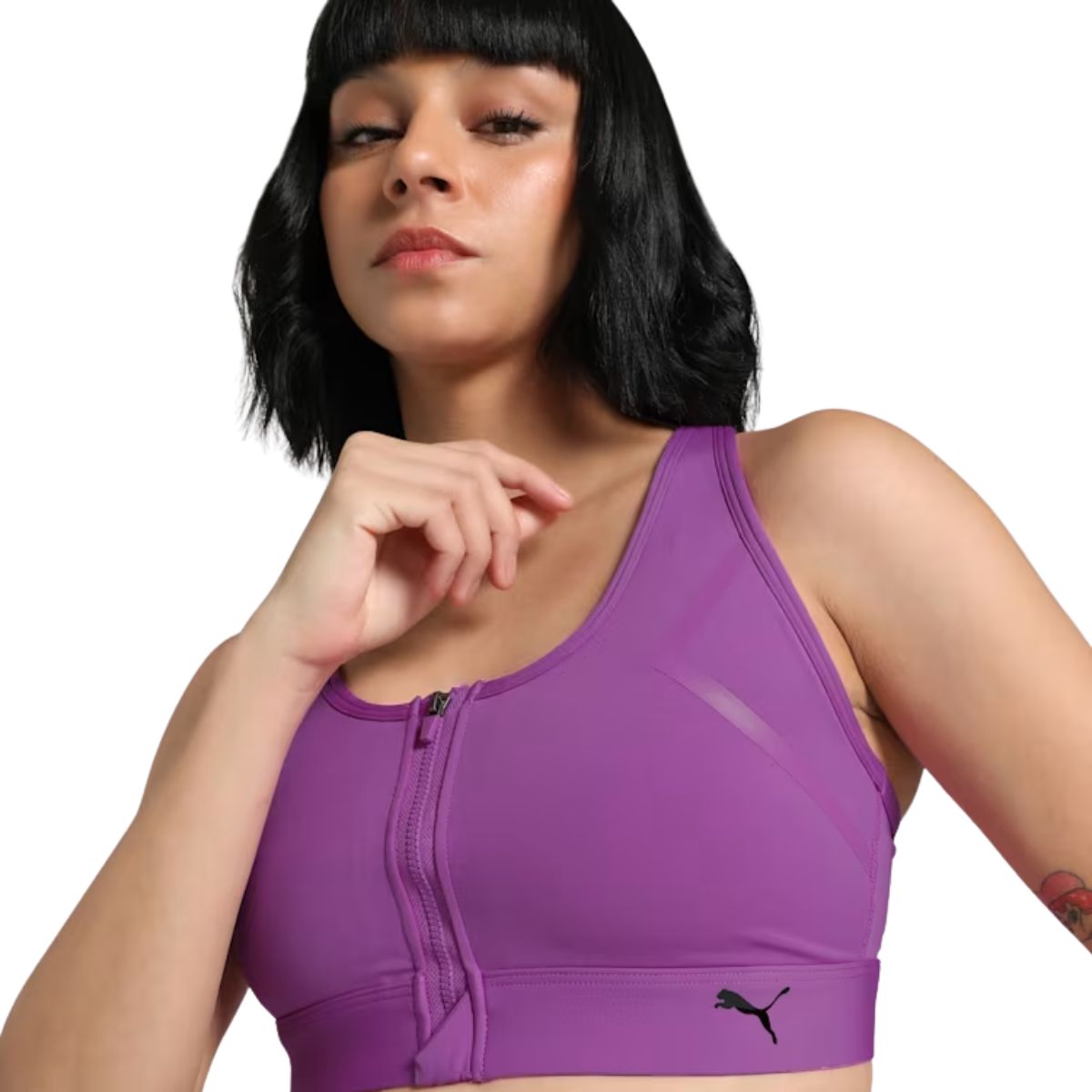 Puma Front Zip Women's Support Sports Bra