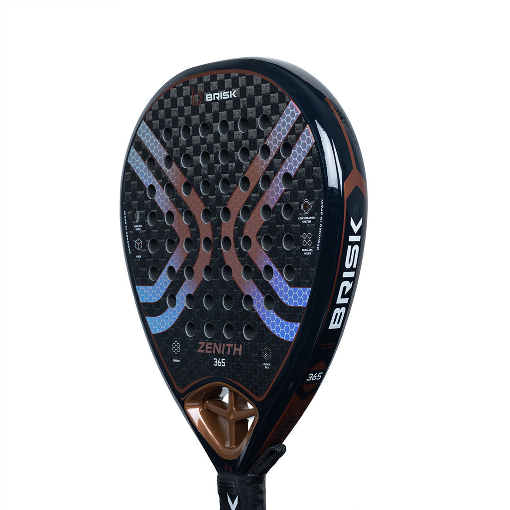 Brisk Zenith 365 Gms Padel Racquet (Designed in Spain)