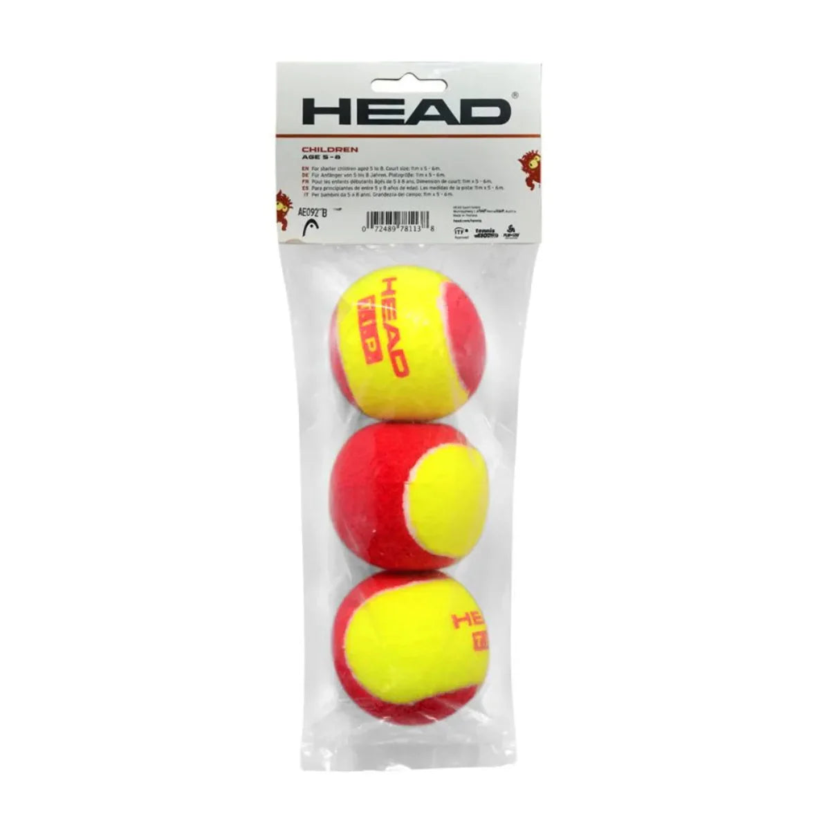 Head Tip-1 (Red Dot) Tennis Ball (Pack of 3)