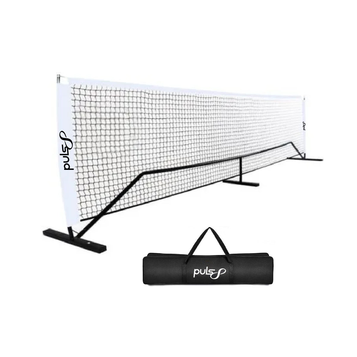Puls8 Wave V2 Volcano Flame Pickleball Paddle Set (2 Paddles + 3 Balls + Net)