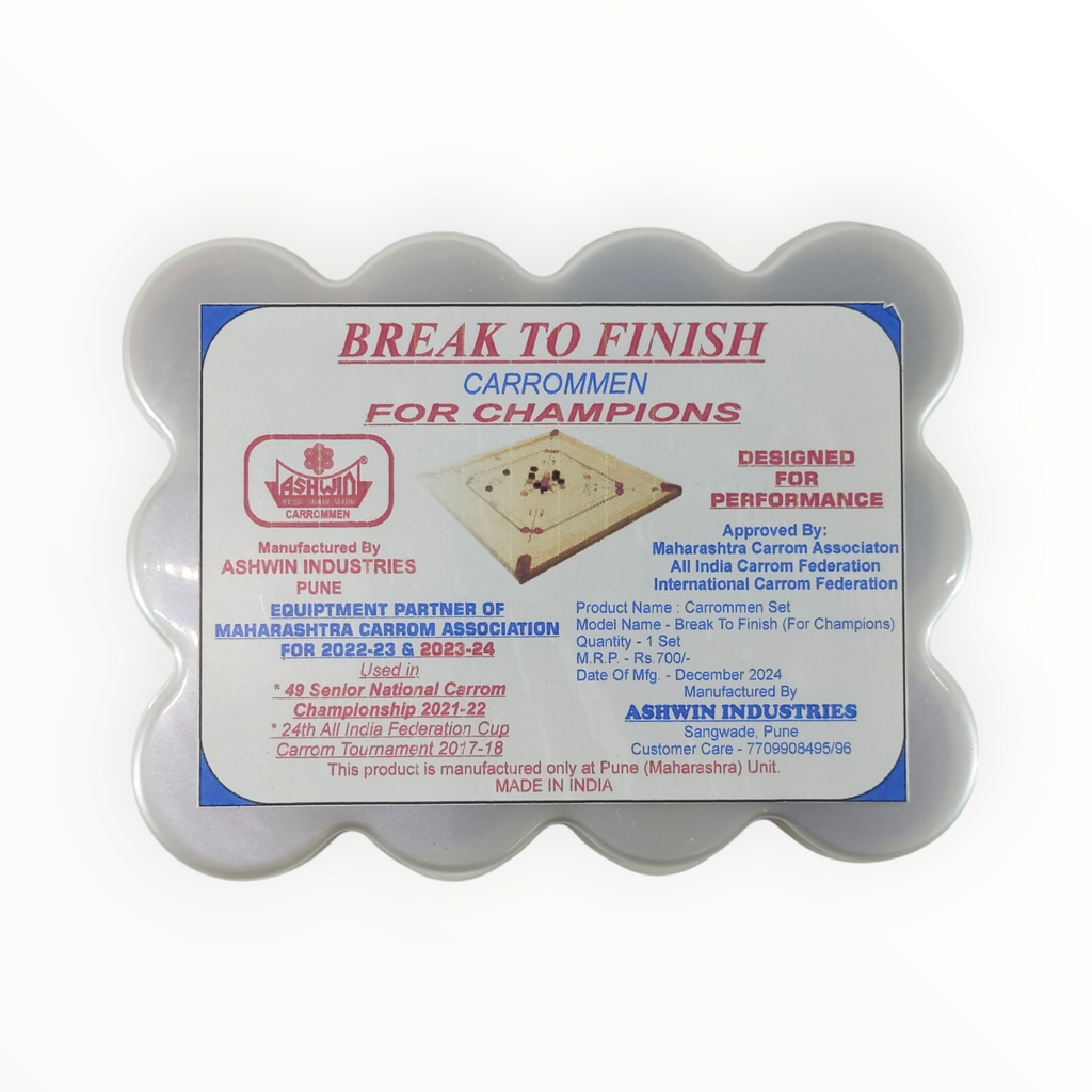 Ashwin Break To Finish For Champions Carrom Coin