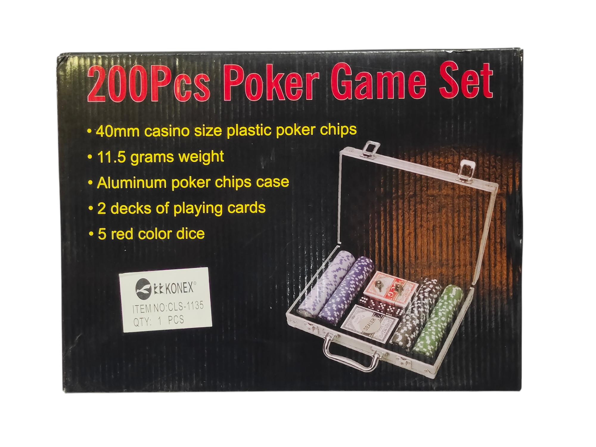 Konex 200 Chips Poker Set