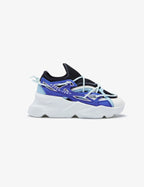 743 Hydra Blue & White Chunky Sneakers