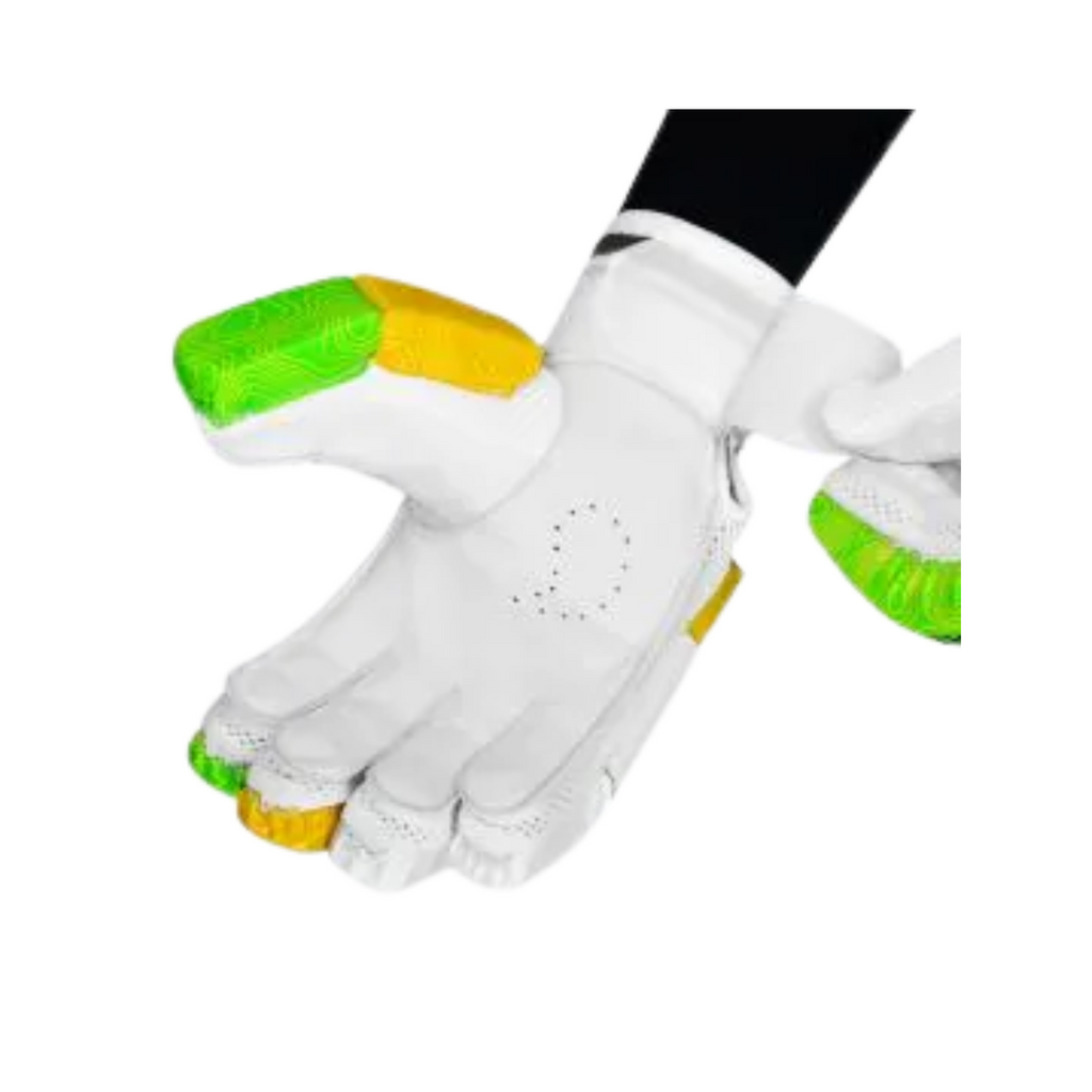 DSC Attitude Grn/Ylw 2024 Cricket Batting Gloves